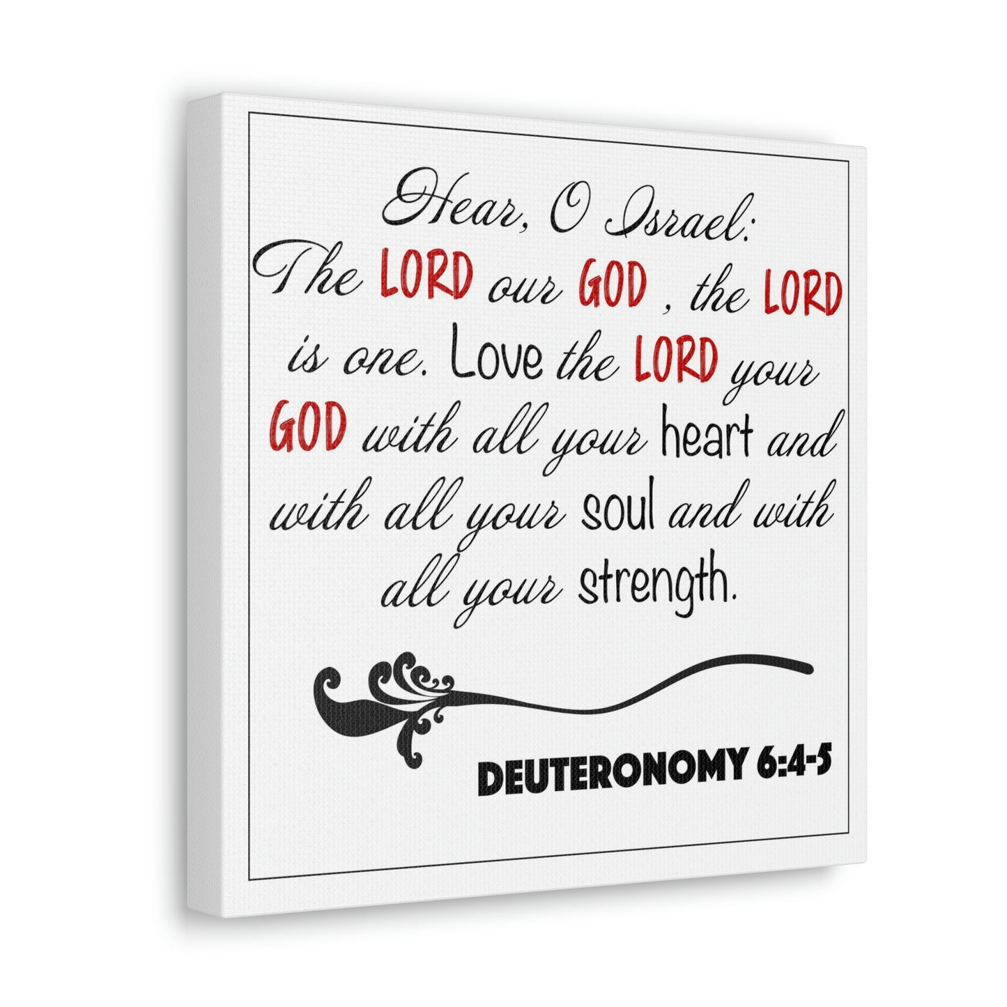 Deuteronomy 6:4-5 Canvas
