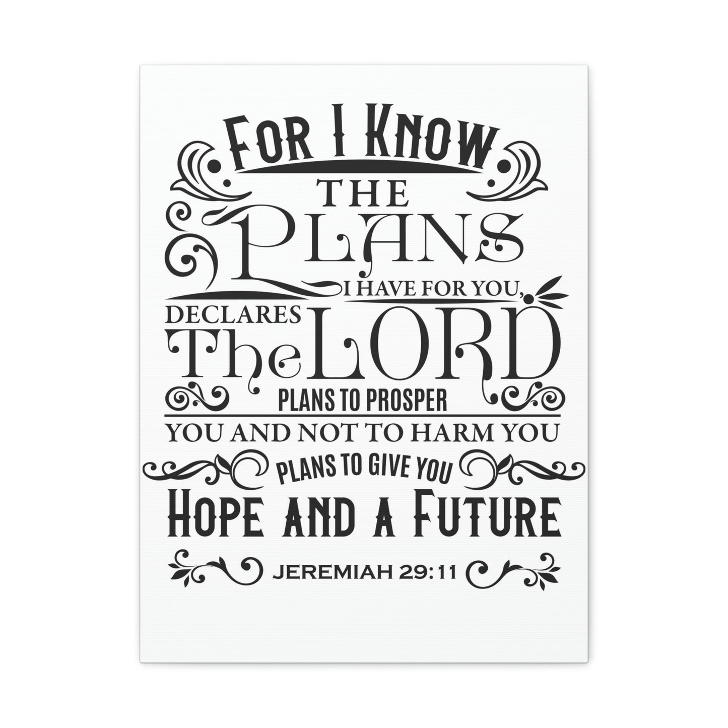 Jeremiah 29:11 Canvas