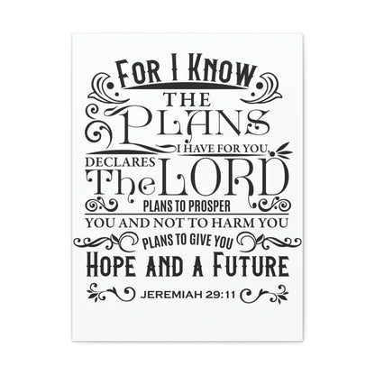 Jeremiah 29:11 Canvas