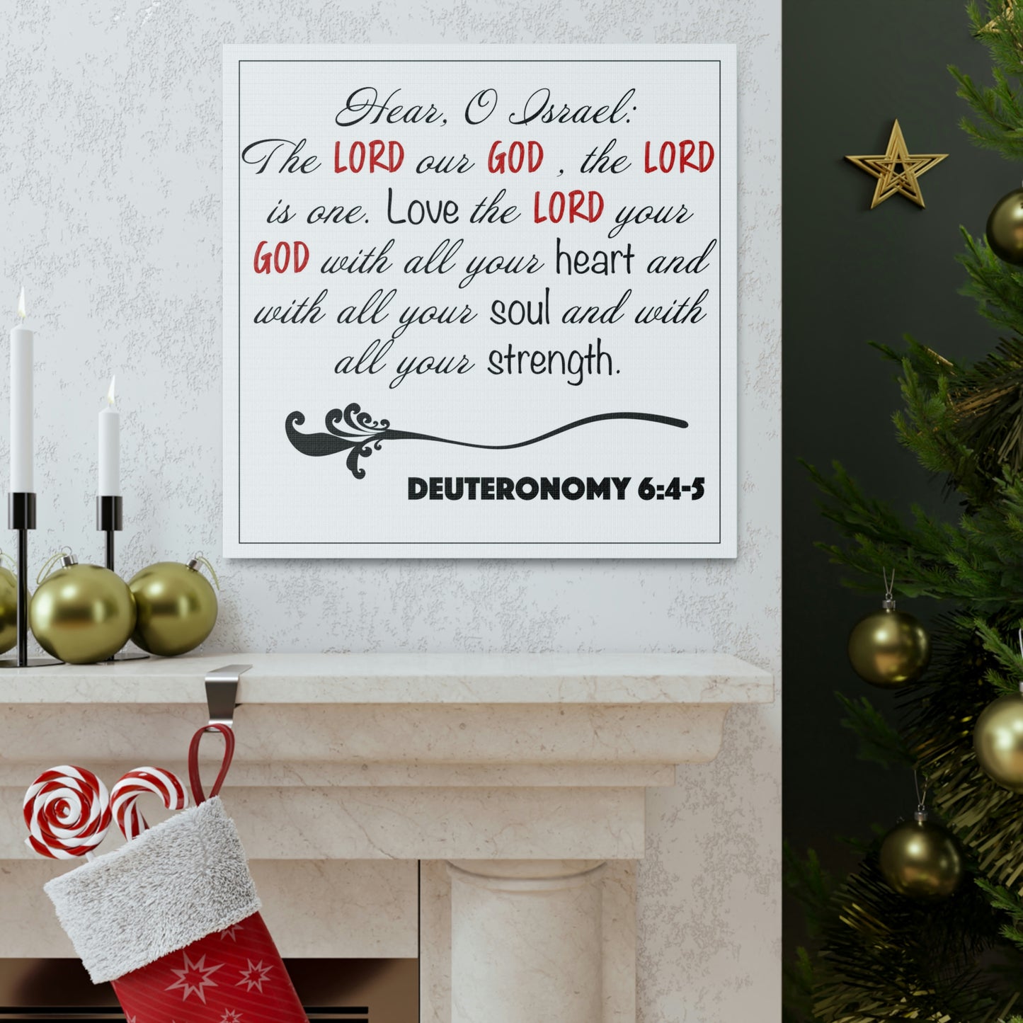 Deuteronomy 6:4-5 Canvas