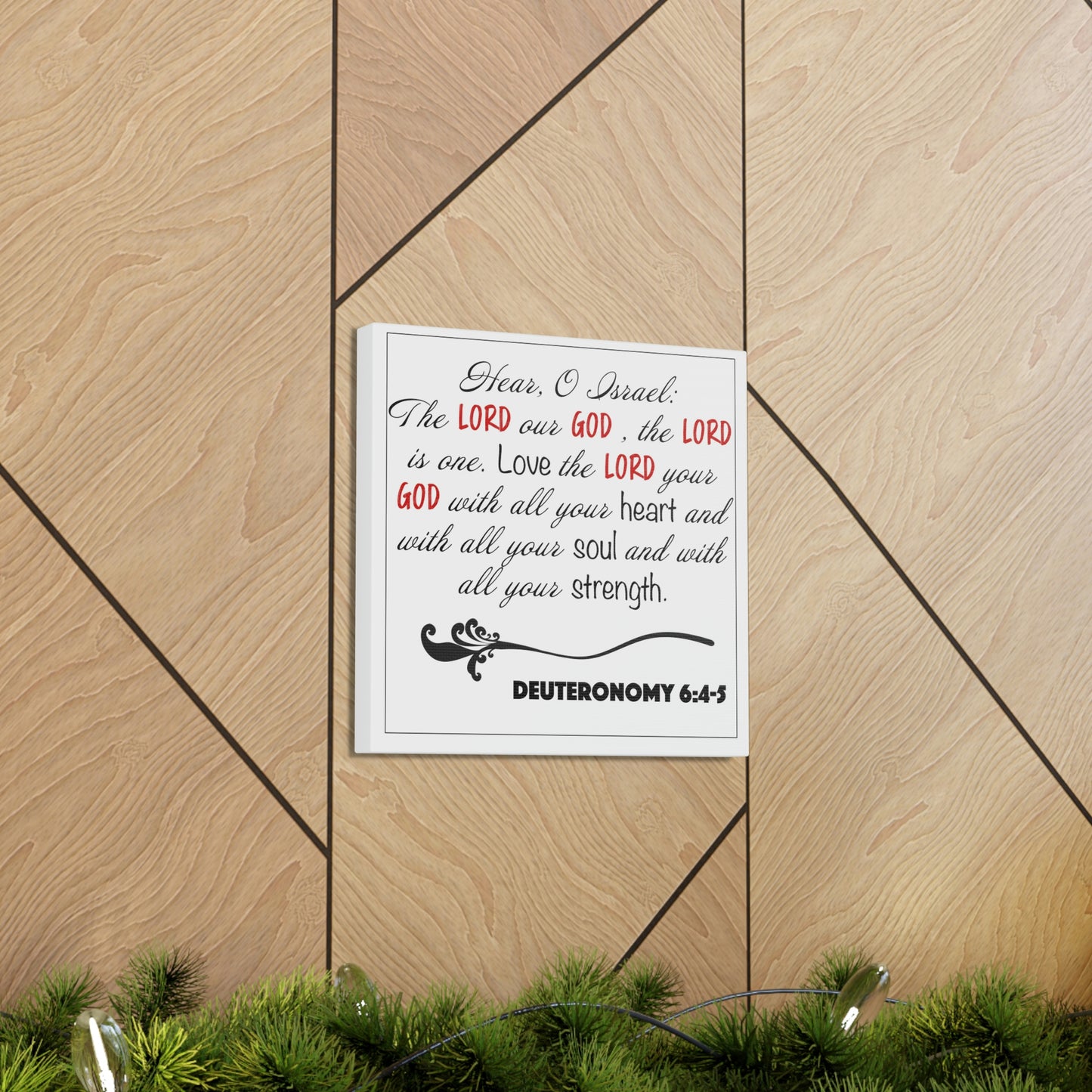 Deuteronomy 6:4-5 Canvas